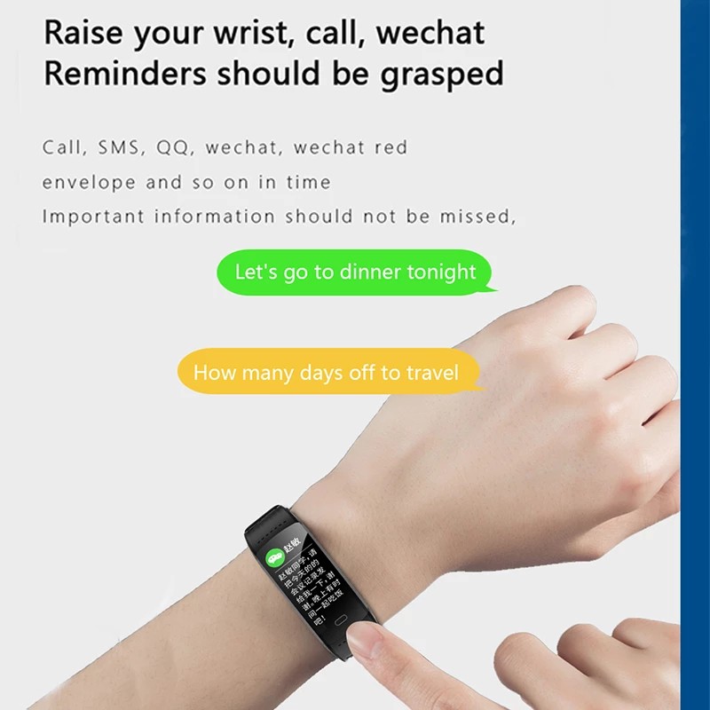 Smart Watch Fitness Tracker Waterproof Smart Bracelet Heart Rate Monitor Digital Sport Band Watch