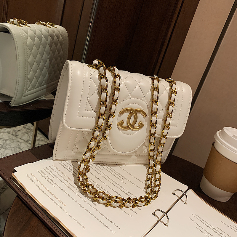MIBO Women's Handbag Fashion Square Bag Crossbody Chain Shoulder Bag Lady Pu Bag