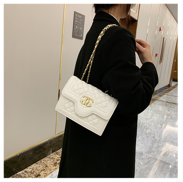MIBO Women's Handbag Fashion Square Bag Crossbody Chain Shoulder Bag Lady Pu Bag