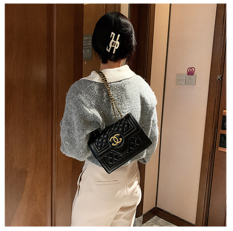 MIBO Women's Handbag Fashion Square Bag Crossbody Chain Shoulder Bag Lady Pu Bag