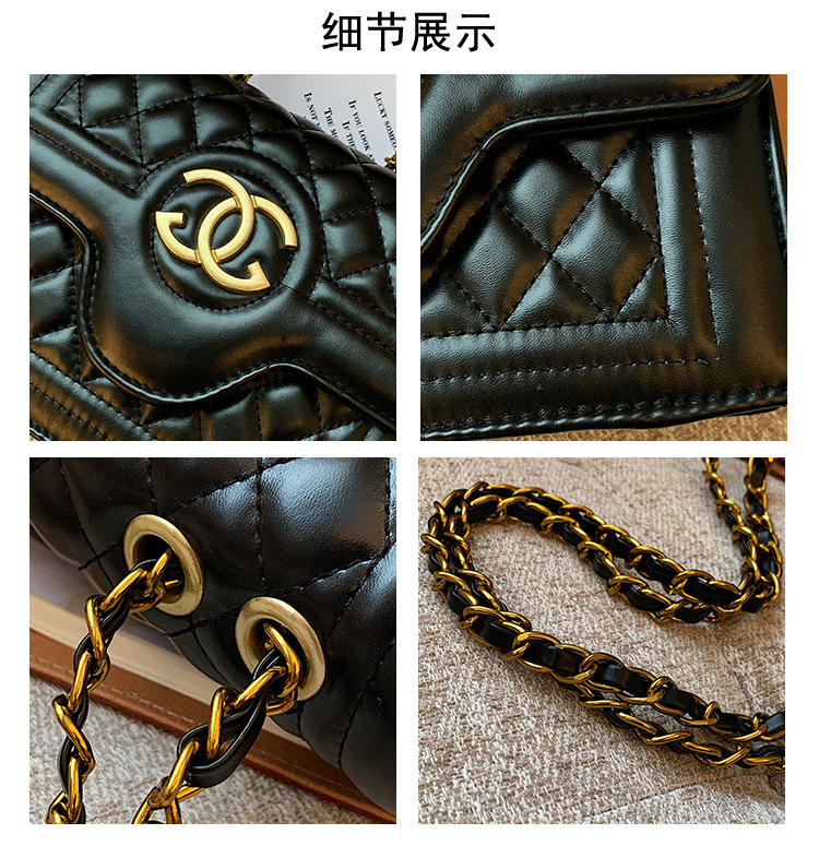 MIBO Women's Handbag Fashion Square Bag Crossbody Chain Shoulder Bag Lady Pu Bag