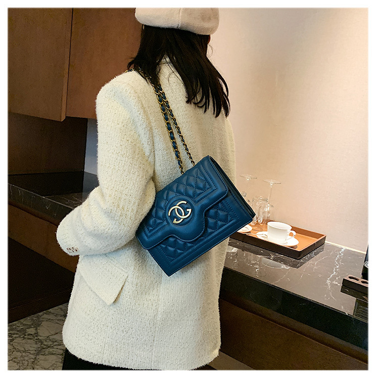MIBO Women's Handbag Fashion Square Bag Crossbody Chain Shoulder Bag Lady Pu Bag