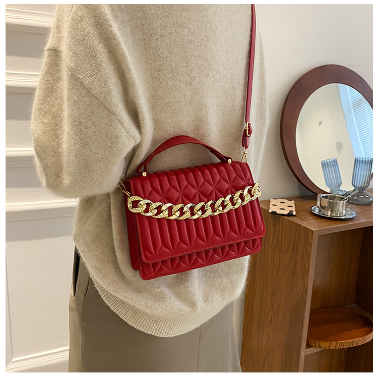 Fashion Bags Women's Handbag Ladies Shoulder Bag with Gold Chain Girls Bags