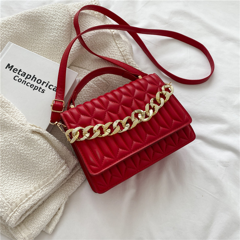 Fashion Bags Women's Handbag Ladies Shoulder Bag with Gold Chain Girls Bags
