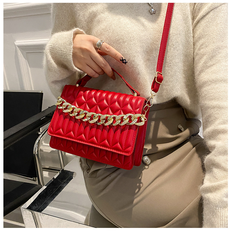 Fashion Bags Women's Handbag Ladies Shoulder Bag with Gold Chain Girls Bags