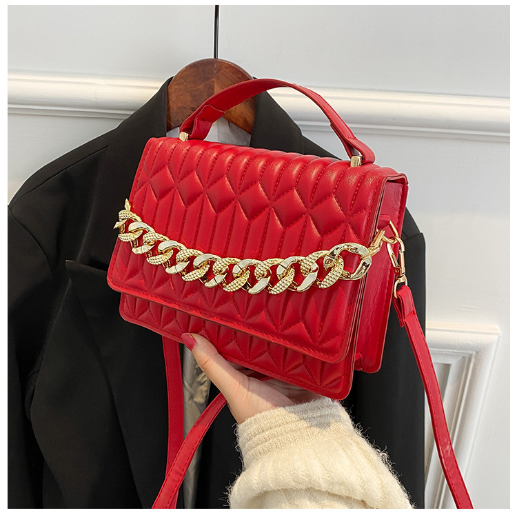 Fashion Bags Women's Handbag Ladies Shoulder Bag with Gold Chain Girls Bags