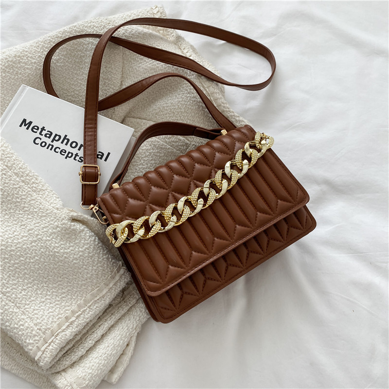 Fashion Bags Women's Handbag Ladies Shoulder Bag with Gold Chain Girls Bags