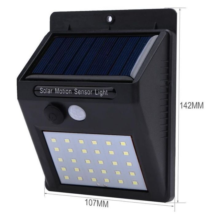 LED Solar Powered Motion Sensor Light Garden Fence Patio Security Wall Light Lamp Night Light