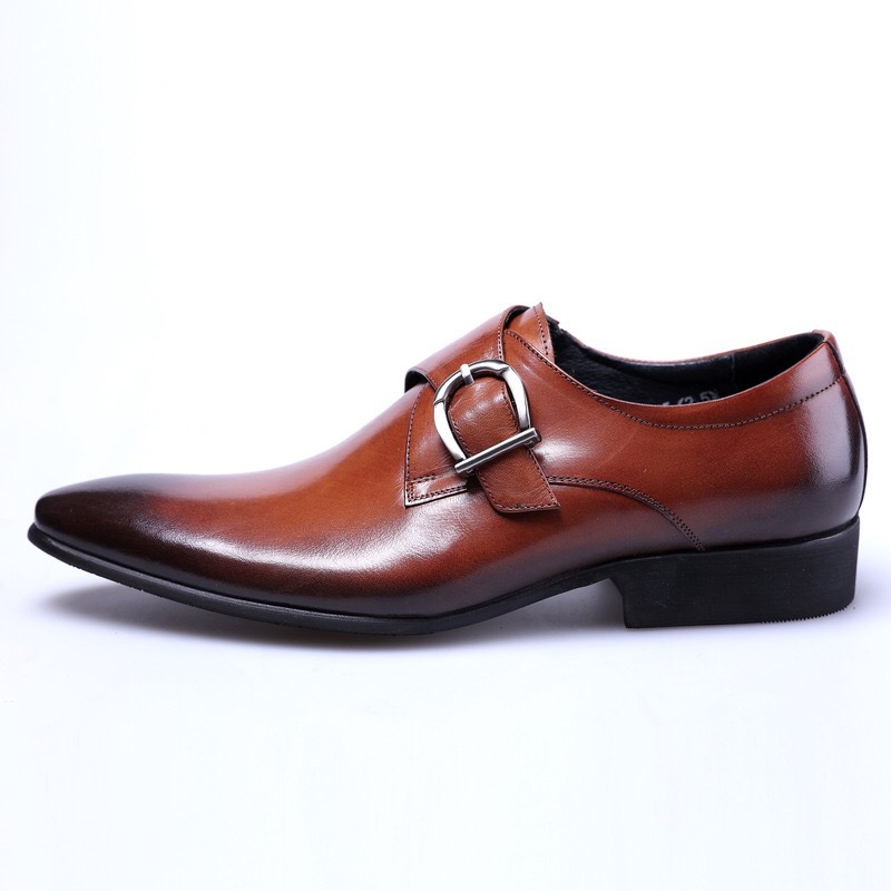 Luxury Brand PU Leather Men Shoes High Quality Business Derby Shoes Men Wedding Shoes