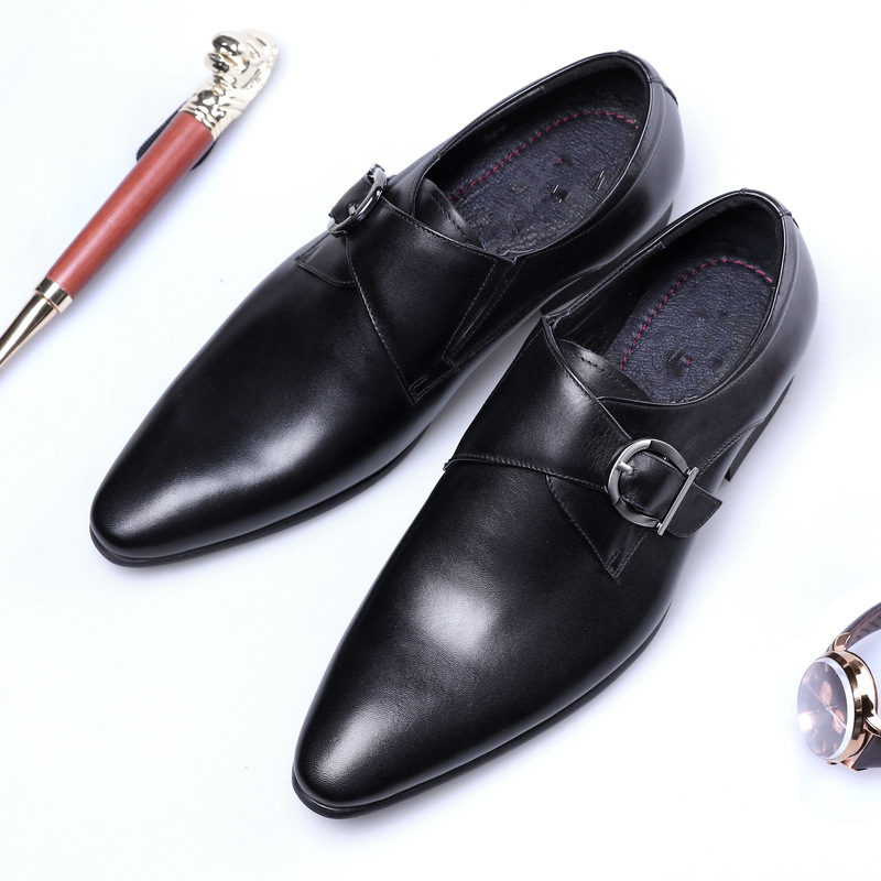 Luxury Brand PU Leather Men Shoes High Quality Business Derby Shoes Men Wedding Shoes