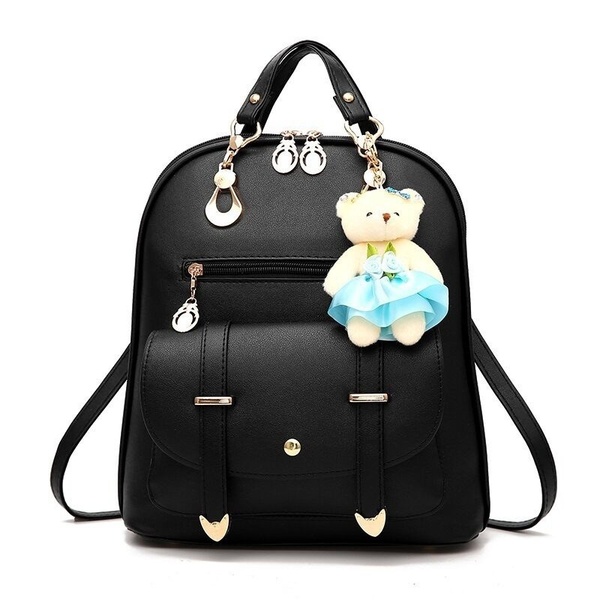 Vintage Casual PU Leather Travel Backpacks Women Bag Backpack Lovely Girls School Bags Ladies Bag