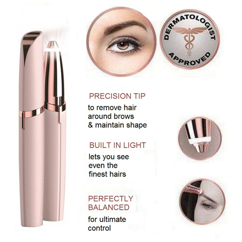 Electric Touch Eyebrow Remover Shaver Painless Personal Face Care Remover Tool
