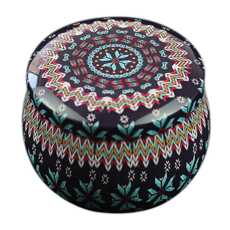 Lovely Mini Tin Box Gift Jewelry Tin Box Cookie Candy Tea Storage Round Drum Tinplate Box