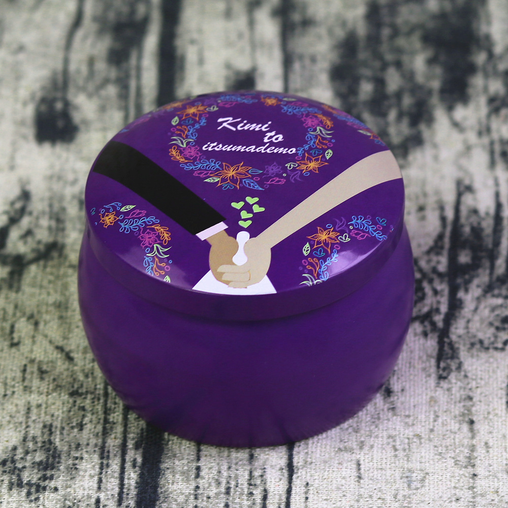 Lovely Mini Tin Box Gift Jewelry Tin Box Cookie Candy Tea Storage Round Drum Tinplate Box