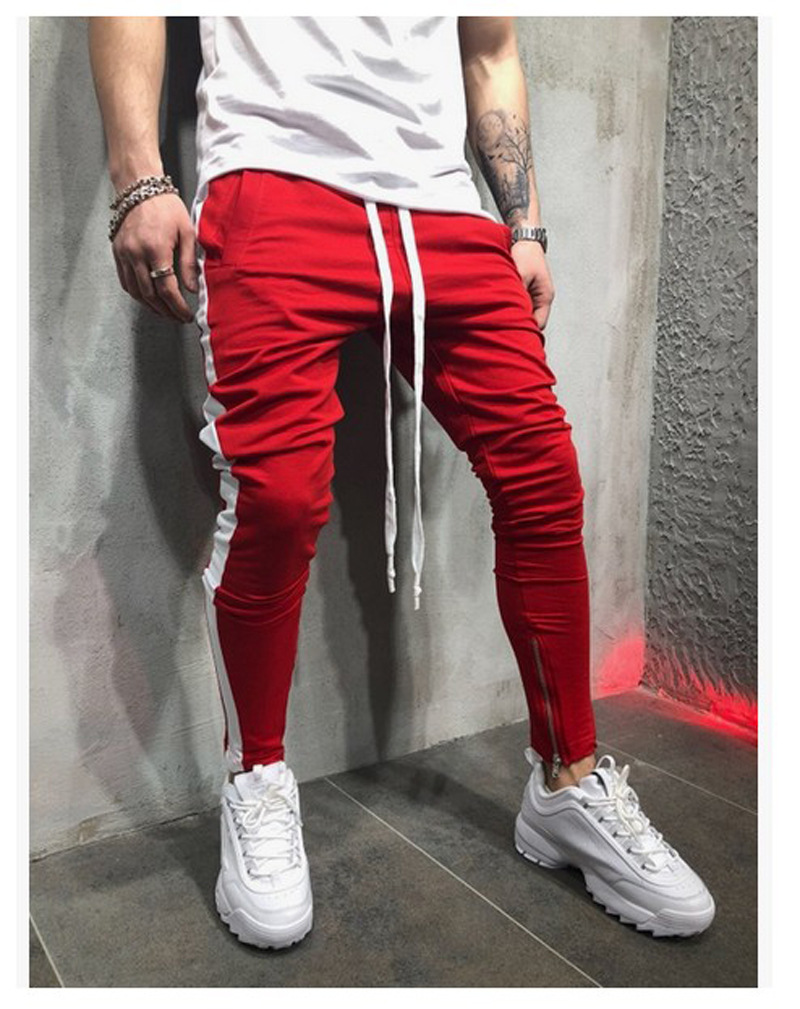 Phoenix Men Hip Hop Sweatpants Fitness Joggers Male Side Stripe High Street Hip Trousers Harem Pants