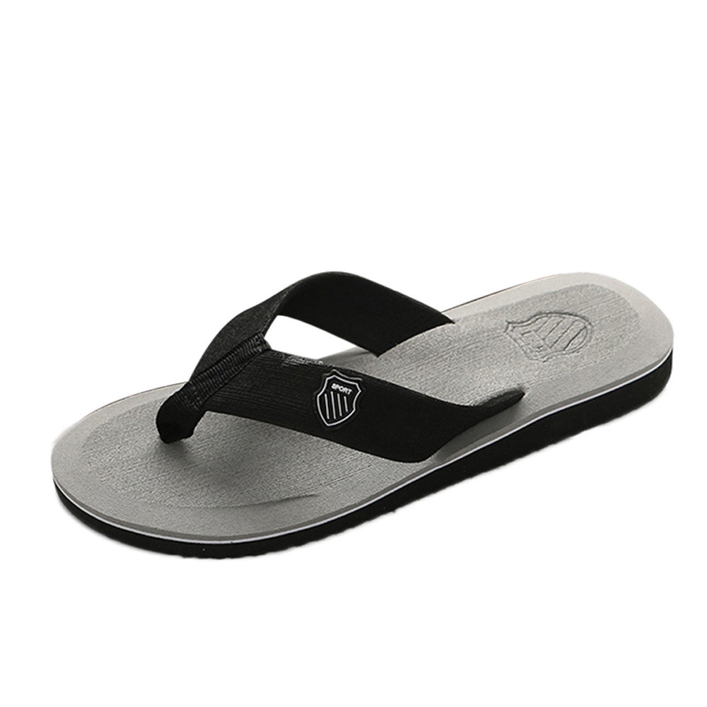 Fashion Jiahsyc Store Men's Summer Flip-flops Slippers Beach Sandals Indoor&amp;Outdoor Casual Shoes