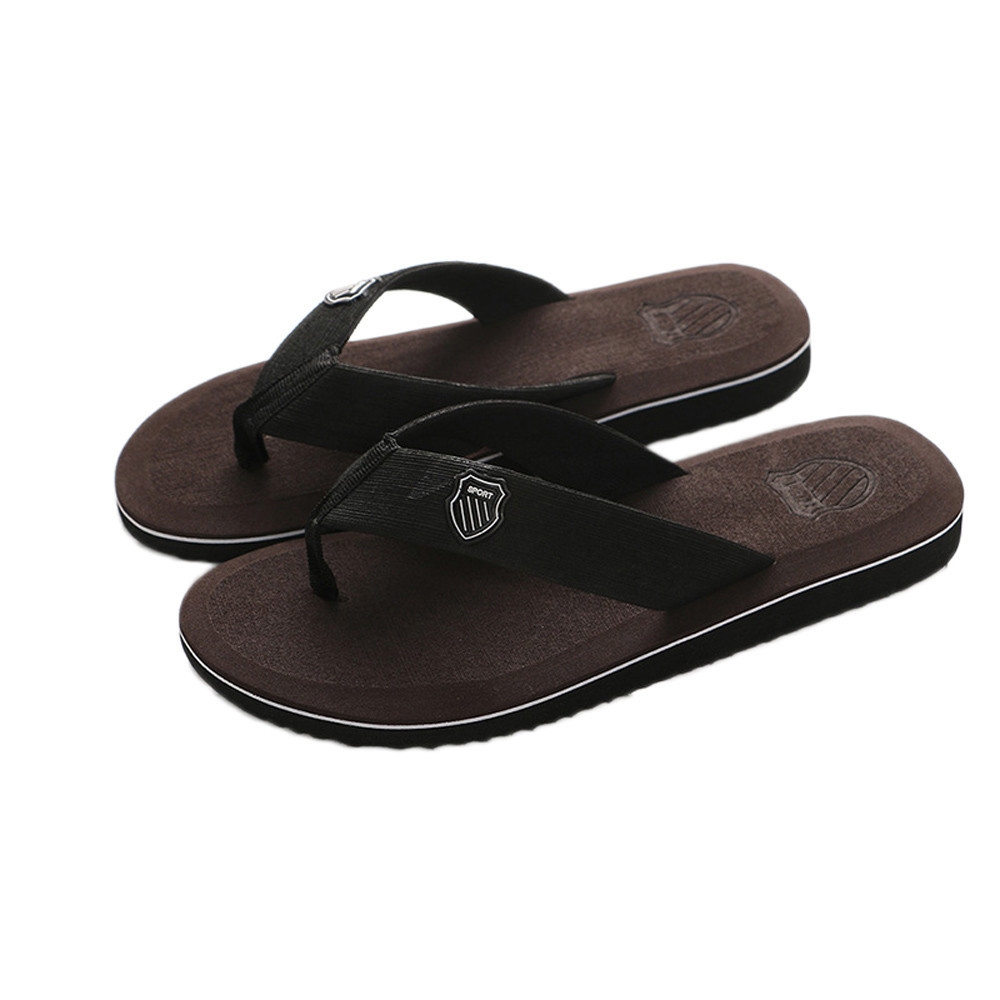 Fashion Jiahsyc Store Men's Summer Flip-flops Slippers Beach Sandals Indoor&amp;Outdoor Casual Shoes