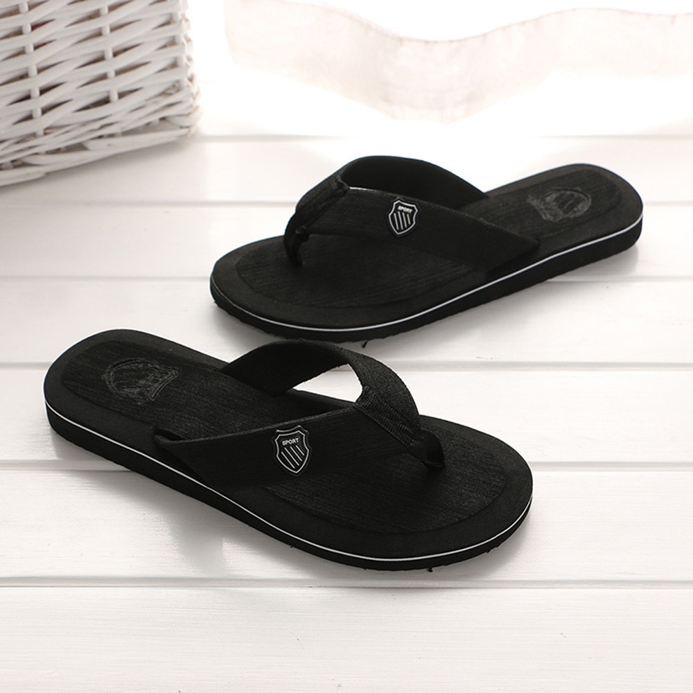 Fashion Jiahsyc Store Men's Summer Flip-flops Slippers Beach Sandals Indoor&amp;Outdoor Casual Shoes