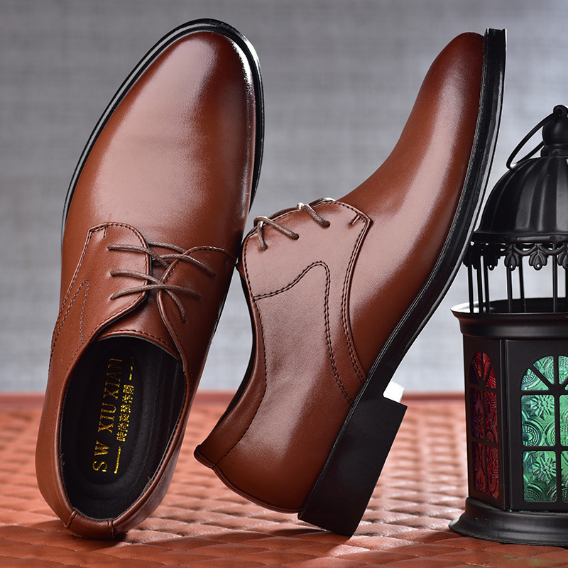 Phoenix 38-45 Business Men Flat Genuine leather Wingtip Carved Italian Formal Oxford Wedding Shoes