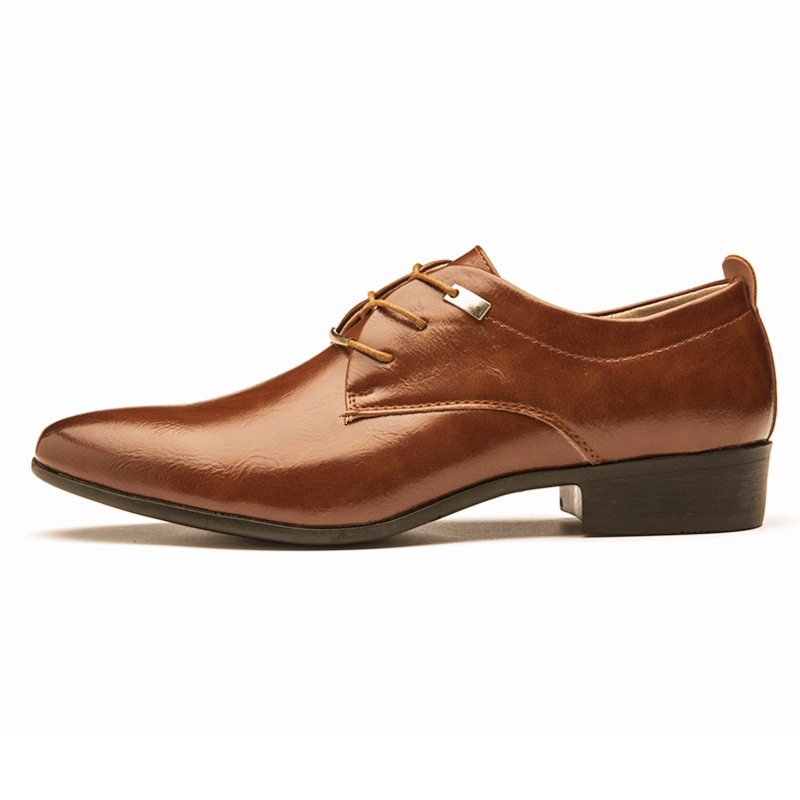 Phoneix 38-48 Business Men Flat Genuine leather Wingtip Carved Italian Formal Oxford Formal Shoes