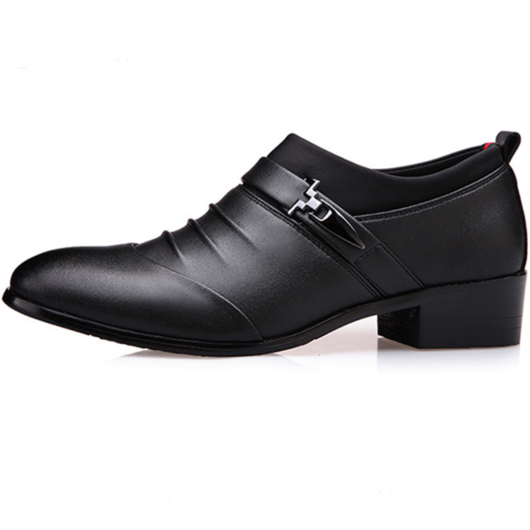 Phoenix Pointed Foot Business Men Flat Classic Leather Wingtip Carved Formal Oxford Wedding Shoes