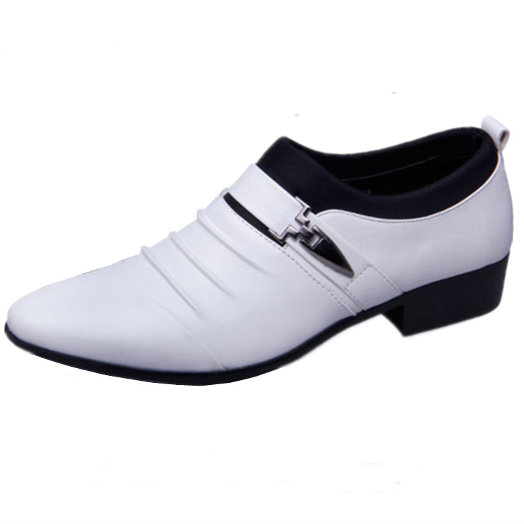 Phoenix Pointed Foot Business Men Flat Classic Leather Wingtip Carved Formal Oxford Wedding Shoes