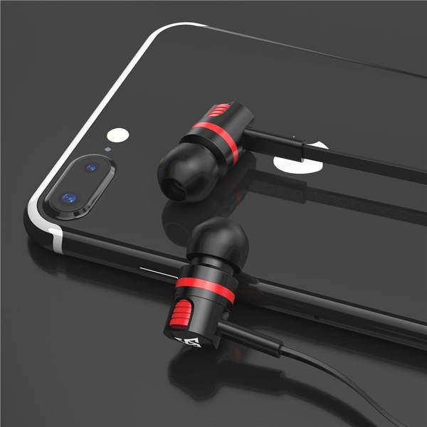 T2 Earphones In-ear Cable Control With Wheat Earphones Apple Android Universal