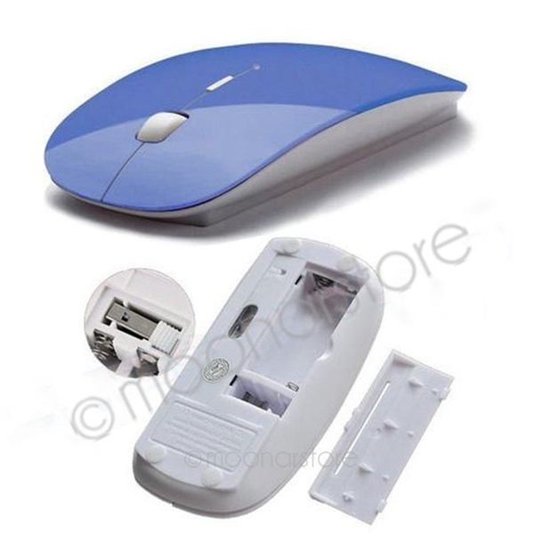Candy Color Ultra Thin USB Optical Wireless Mouse 2.4G Receiver Cordless Computer PC Laptop Desktop
