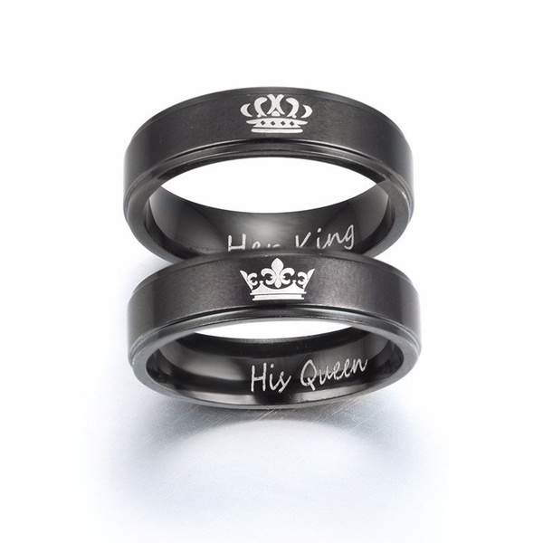 Romantic Valentine's Day Crown  Exquisite Wedding Accessories King Queen Anniversary Rings