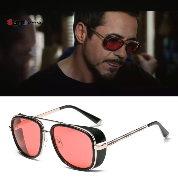 Iron Man Matsuda TONY stark Sunglasses Men Rossi Coating retro Vintage Designer Sun glasses Oculos