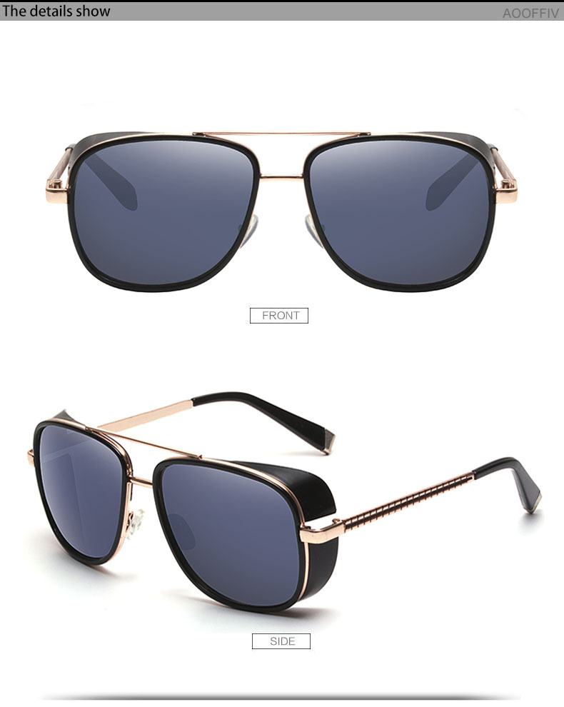 Iron Man Matsuda TONY stark Sunglasses Men Rossi Coating retro Vintage Designer Sun glasses Oculos