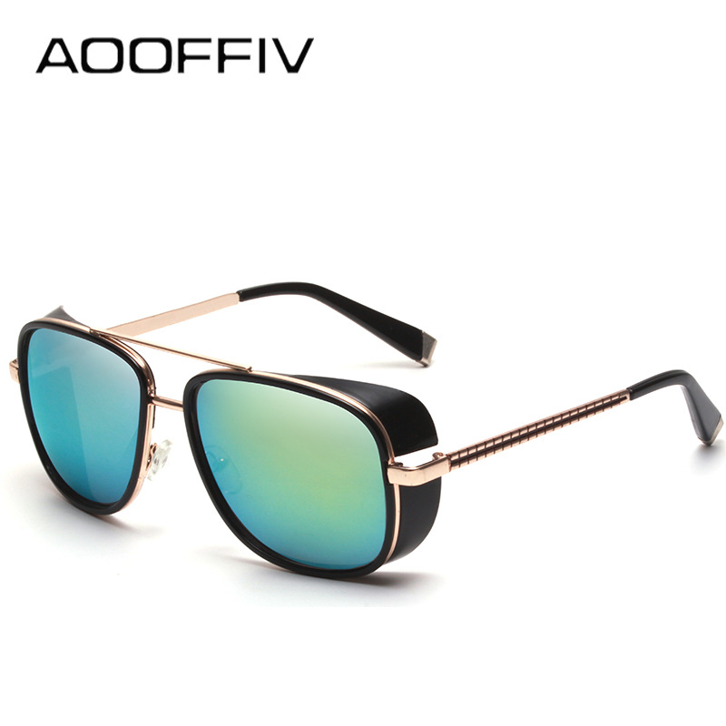Iron Man Matsuda TONY stark Sunglasses Men Rossi Coating retro Vintage Designer Sun glasses Oculos