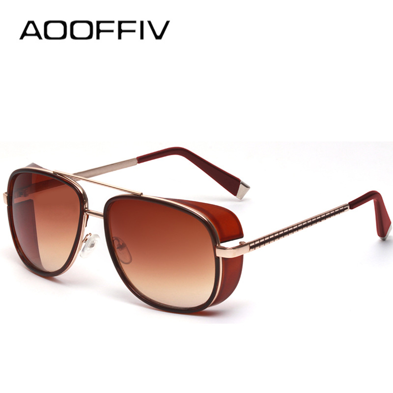 Iron Man Matsuda TONY stark Sunglasses Men Rossi Coating retro Vintage Designer Sun glasses Oculos
