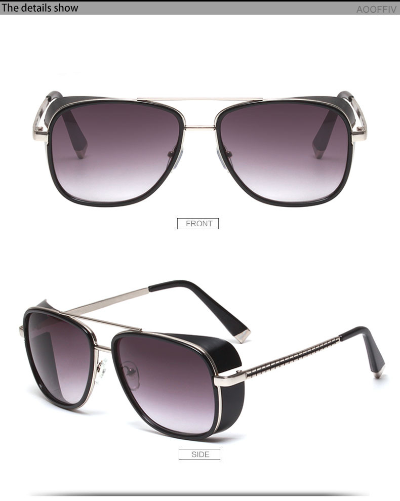 Iron Man Matsuda TONY stark Sunglasses Men Rossi Coating retro Vintage Designer Sun glasses Oculos