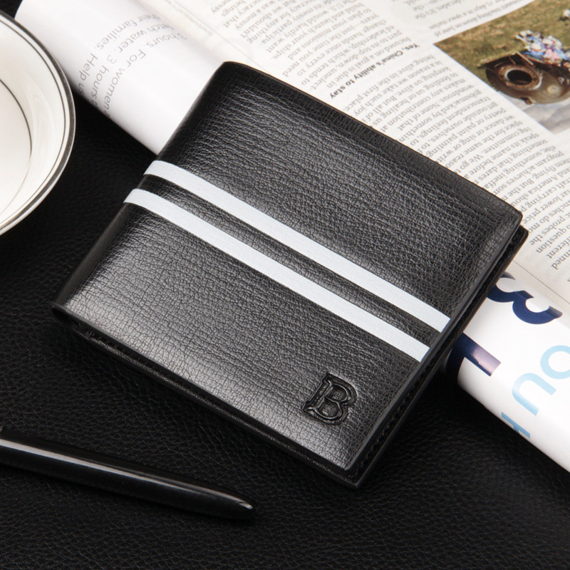 Baellerry Leather Men's Wallet Business Credit Card Holder Money Purse Bifold Gift