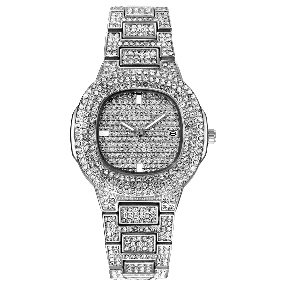 Diamond Luxury Brand Watches Women's Fashion Accessories Mens Stainless Steel Wristwatch Watches