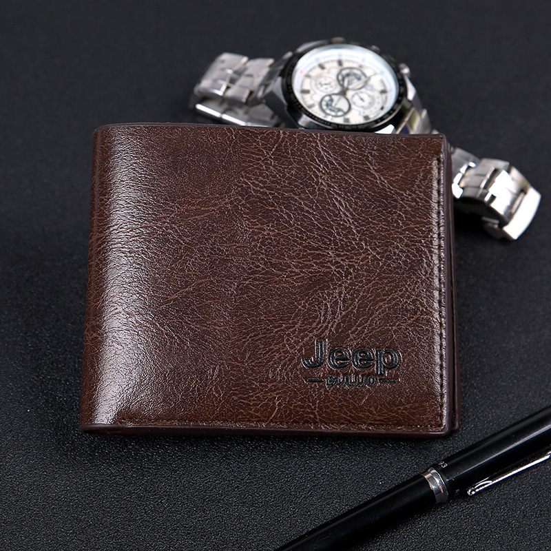 Men's Wallet Pu Leather Classic Short Multi-card Purse Credit Business Card Holders