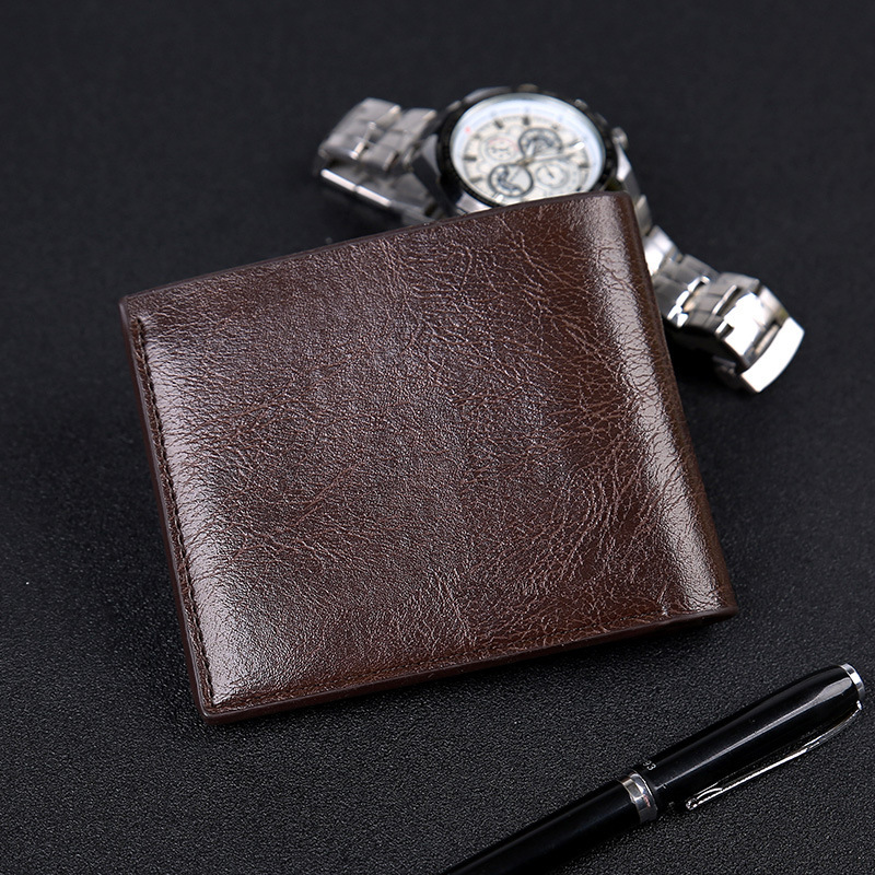 Men's Wallet Pu Leather Classic Short Multi-card Purse Credit Business Card Holders
