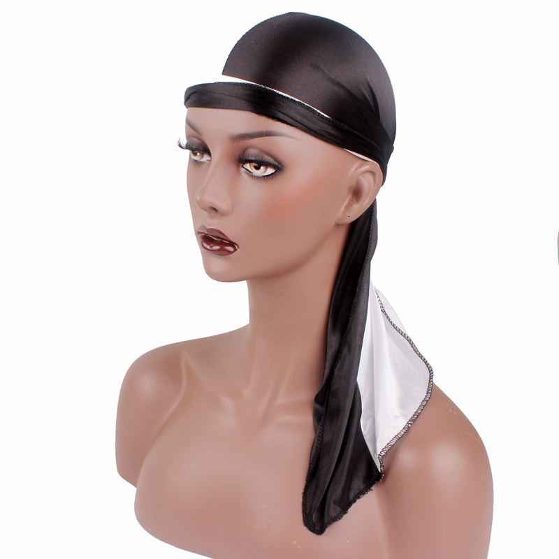 Unisex Silk Durags Bandana Turban Hat Doo Durag Headwear Headband Pirate Cap Wrap