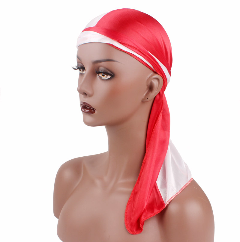 Unisex Silk Durags Bandana Turban Hat Doo Durag Headwear Headband Pirate Cap Wrap