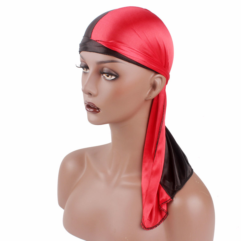 Unisex Silk Durags Bandana Turban Hat Doo Durag Headwear Headband Pirate Cap Wrap