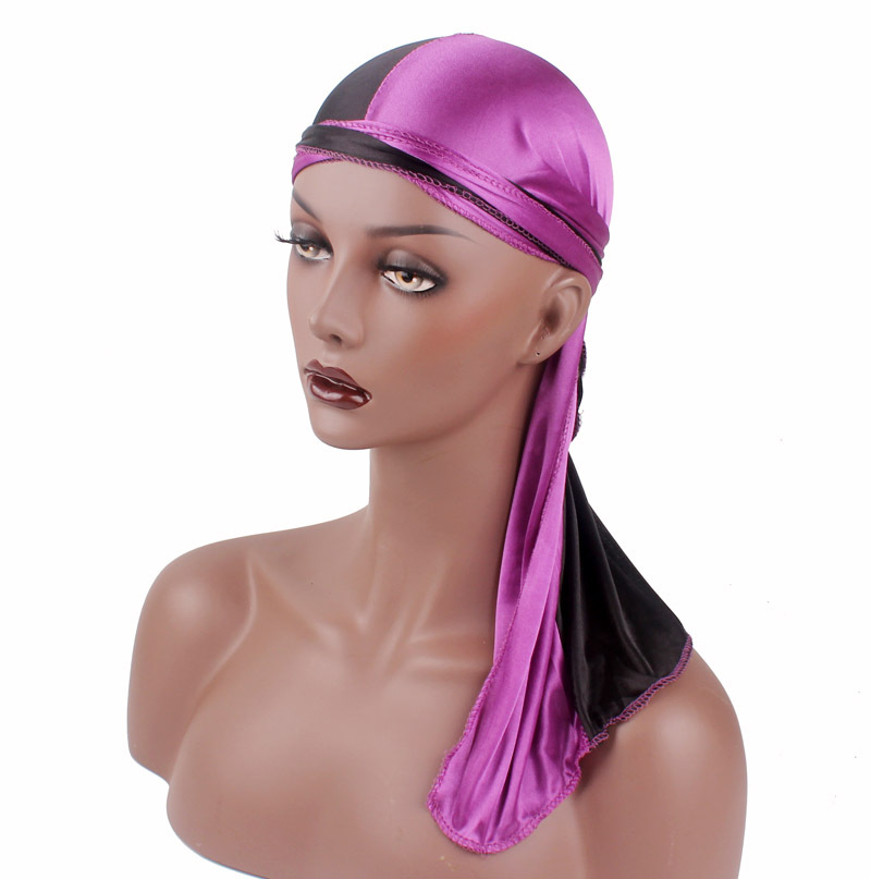 Unisex Silk Durags Bandana Turban Hat Doo Durag Headwear Headband Pirate Cap Wrap