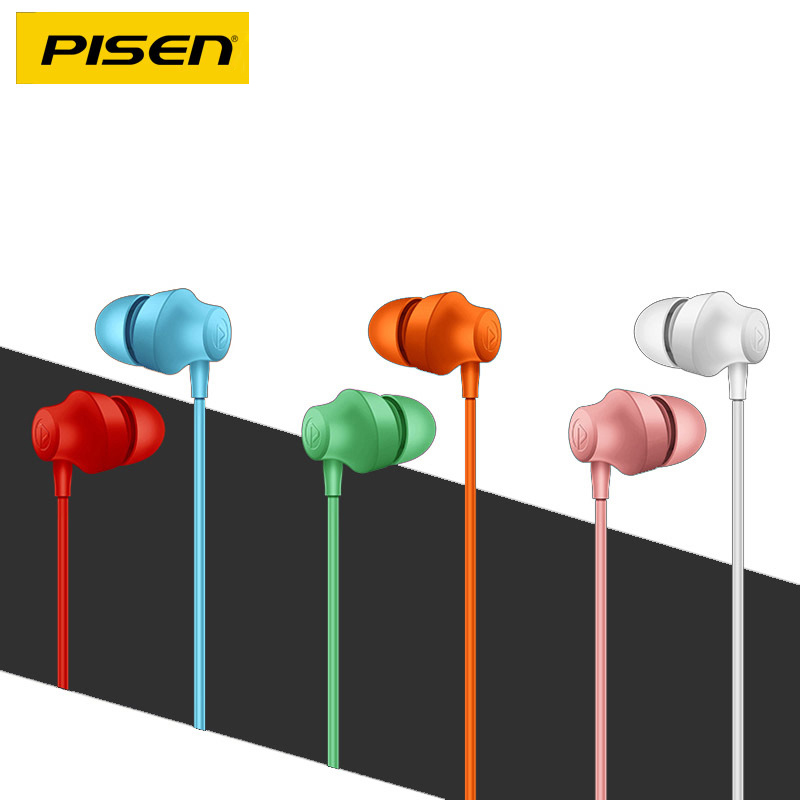 Pisen Subwoofer Apple Android Mobile Phone Universal Boys Girls Sports Earbuds Headset