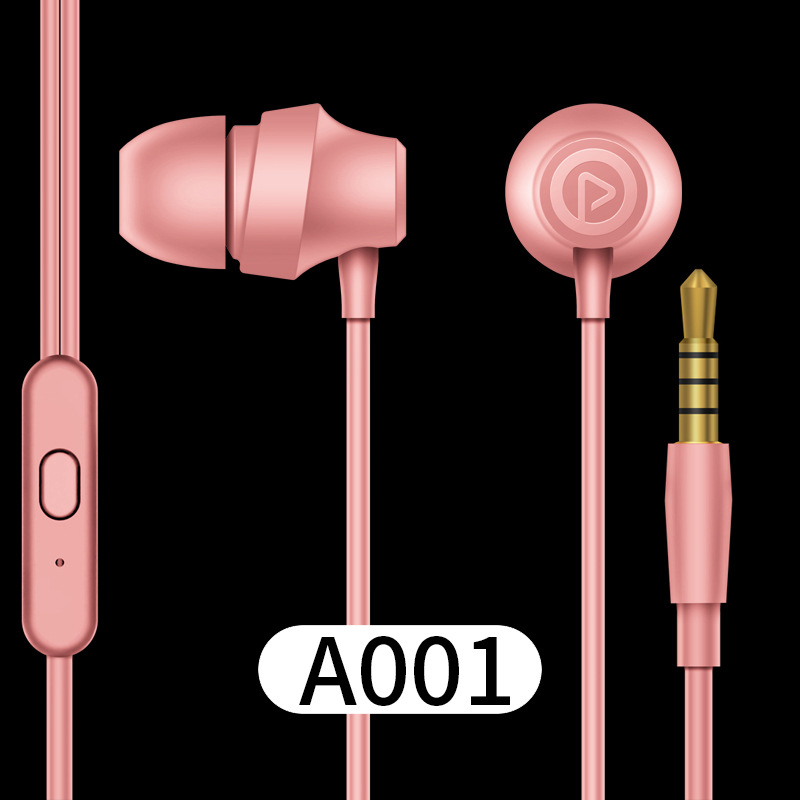 Pisen Subwoofer Apple Android Mobile Phone Universal Boys Girls Sports Earbuds Headset
