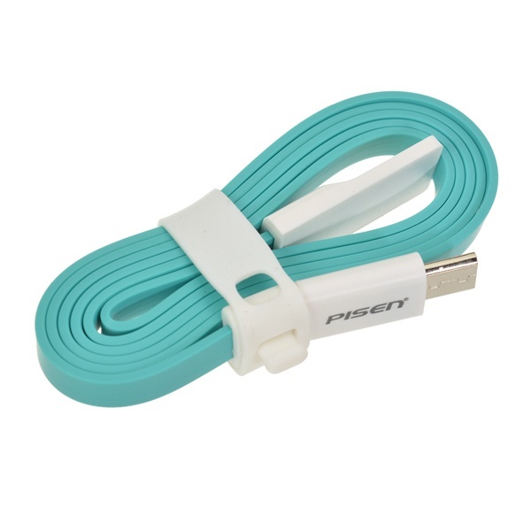 PISEN 2.4A Flat Micro USB Charging Data Cable 800mm For Cellphone Android
