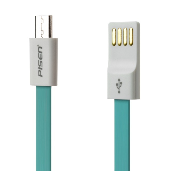 PISEN 2.4A Flat Micro USB Charging Data Cable 800mm For Cellphone Android