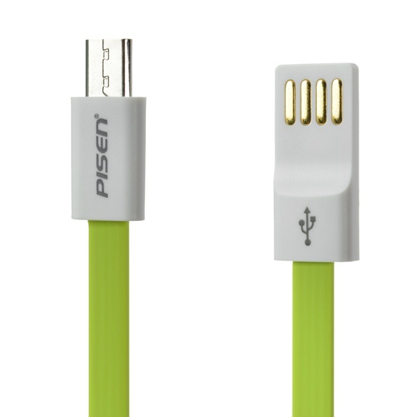 PISEN 2.4A Flat Micro USB Charging Data Cable 800mm For Cellphone Android