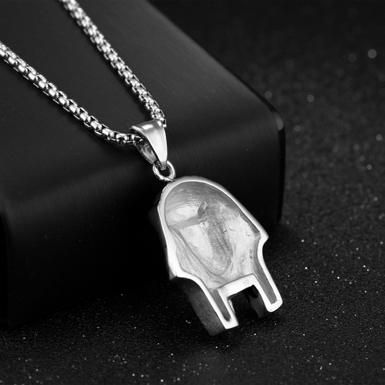 Glorystar Egyptian Pharaoh Necklace Jewellery Male Fashion Creative Dominance Symbol Head Necklace