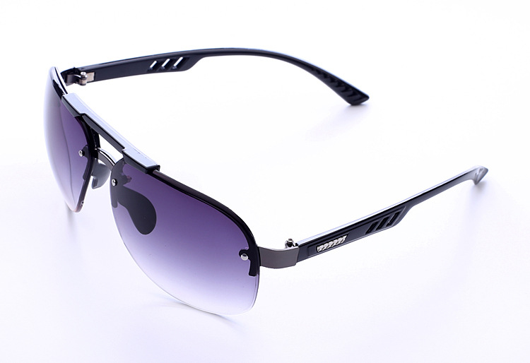 UV 400 Protection  Rimless Sunglasses  Personality Polarized Sunglasses Men's Driving Sunglasses