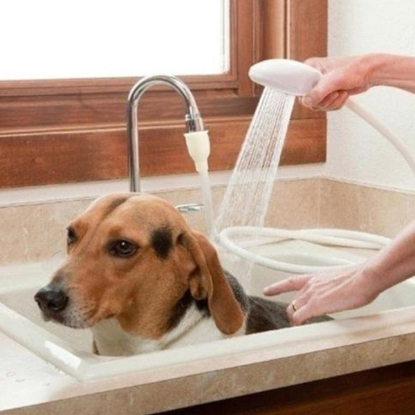 Shower Head Spray Drains Strainer Hose Sink Washing Hair Dog Shower Head Pet Bath Tool